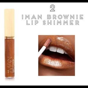 2 IMAN BROWNIE LIPGLOSSES